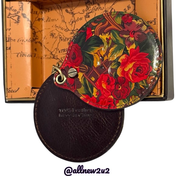 New Patricia Nash 2 Pc. In Golden Rustic Forest Wallet and Mirror Set P886400 - Picture 6 of 16